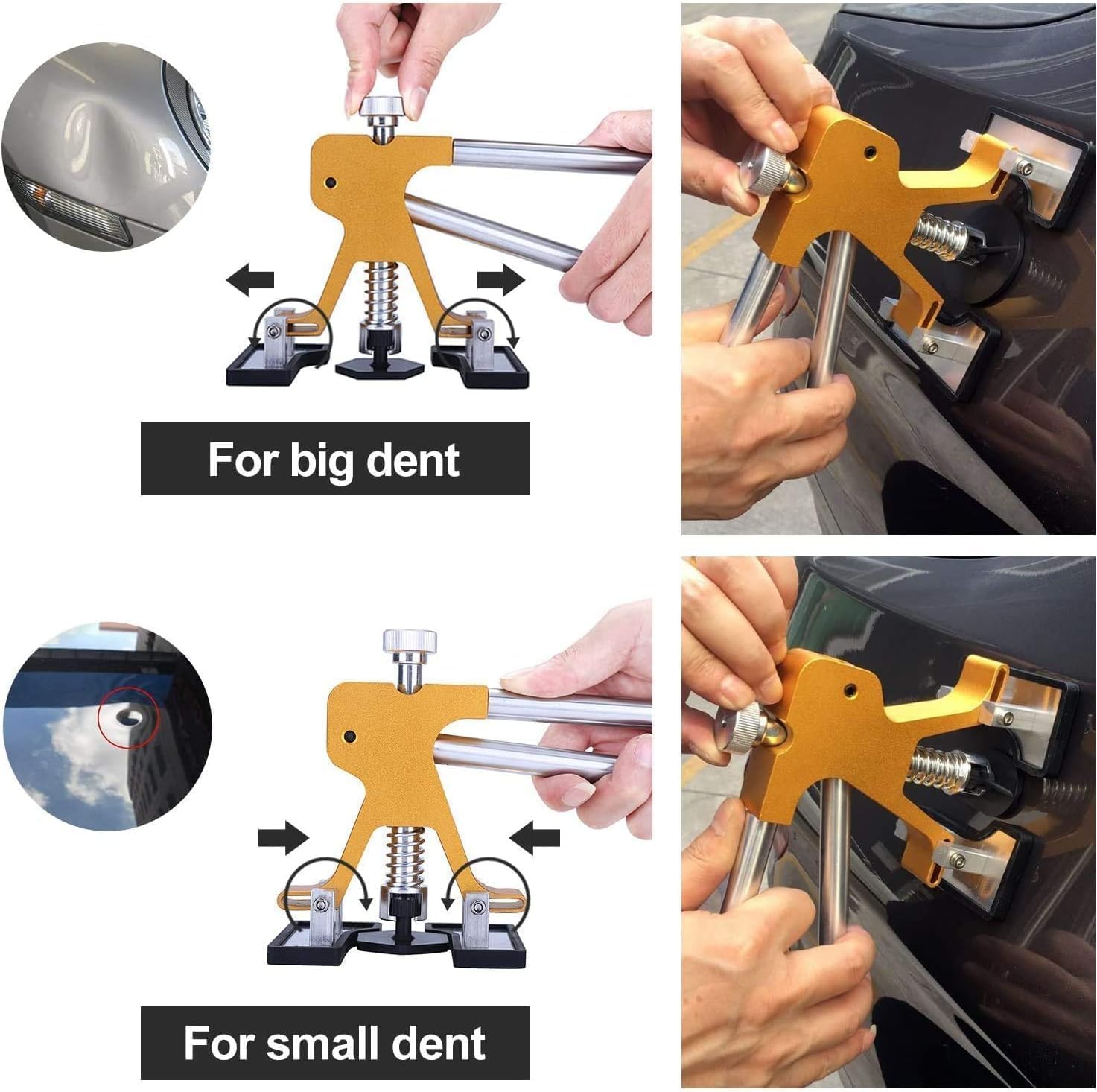 46PCS Car Dent Puller - Paintless Dent Repair Kit for Car Dent Removal