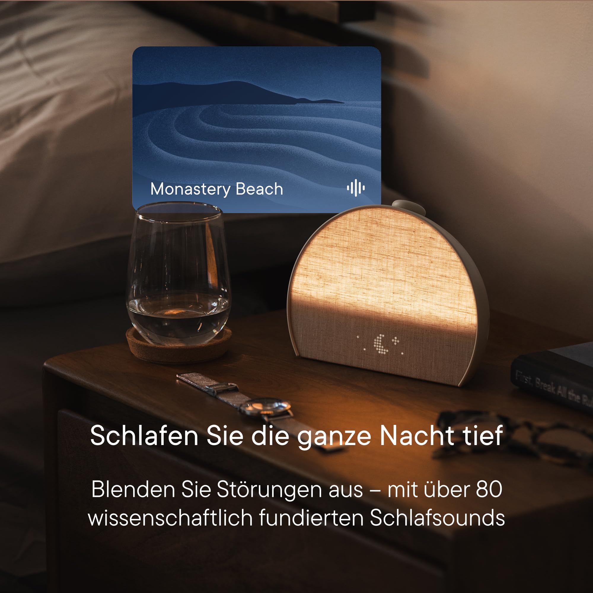 Hatch Restore 3 Sunrise-Alarmwecker und Wecker mit Soundmaschine & Smart-Licht – Weißes Rauschen, bildschirmfreie Schlafroutine