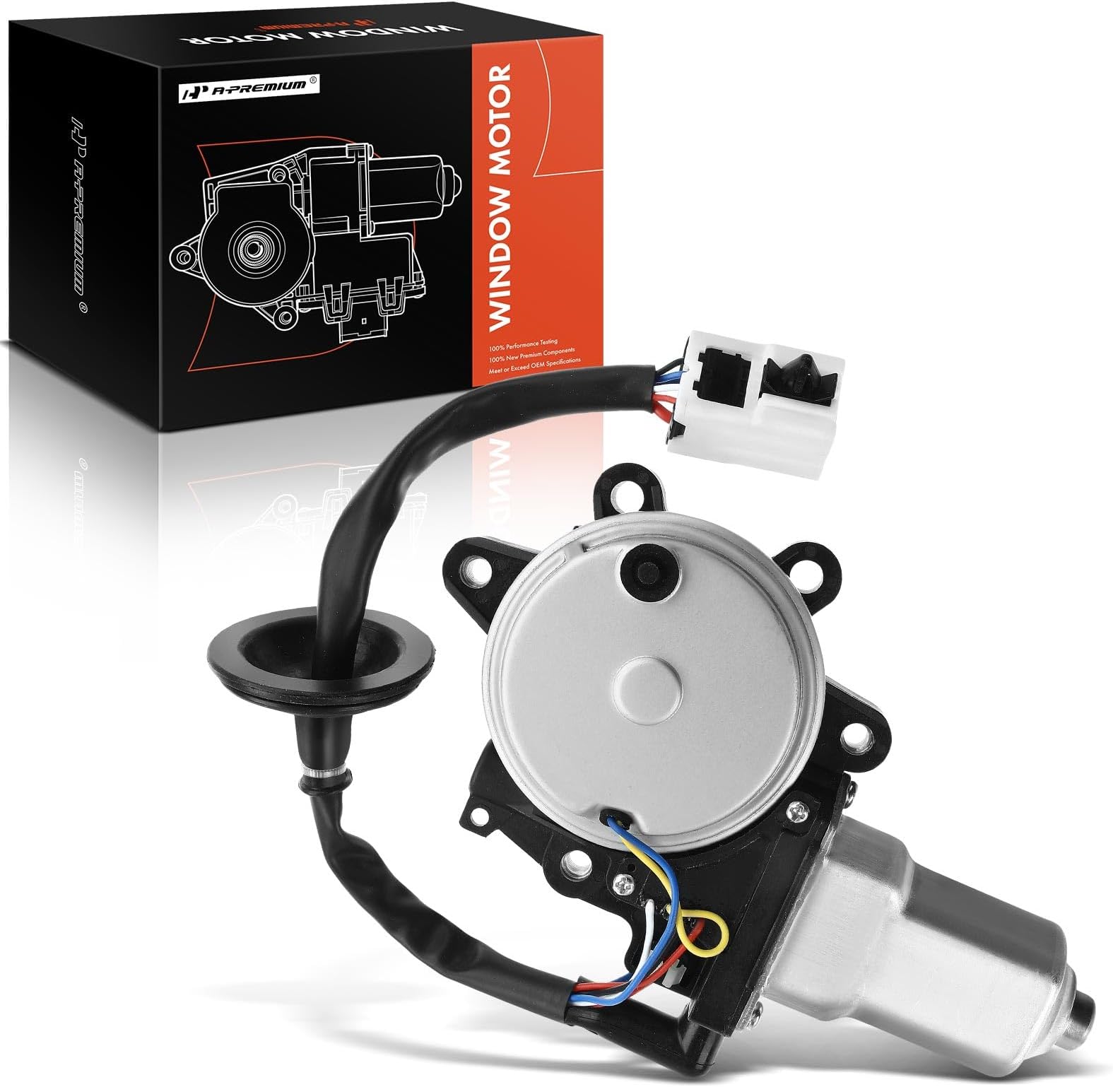 Front Left Power Window Lift Motor Compatible with Nissan 350Z 2003-2009 & Infiniti G35 2003-2007, Driver Side, with Anti-Clip Function, Replace# 80731CD000, 80731CD001