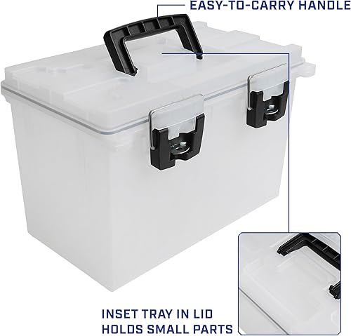 Miniatura 115 de Sheffield 12632 - Caja apilable para munición calibre .30, resiste al agua y al polvo, con cerradura y asa, para equipo de caza, suministros