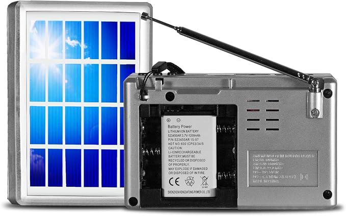 Radio portátil solar AM/FM/SW Technical Pro con altavoz miniatura 4