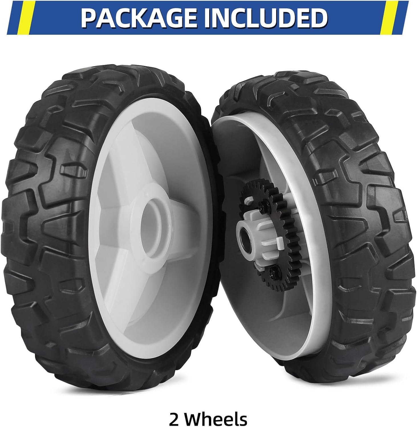 GICOOL 580365301 Lawn Mower Wheels, 593198101 Drive Wheels for Husqvarna, HU675AWD, HU700AWD, HU725AWD, HU800AWD, LC356AWD, Craftsman, 8 Inch Wheels, 2 Pack