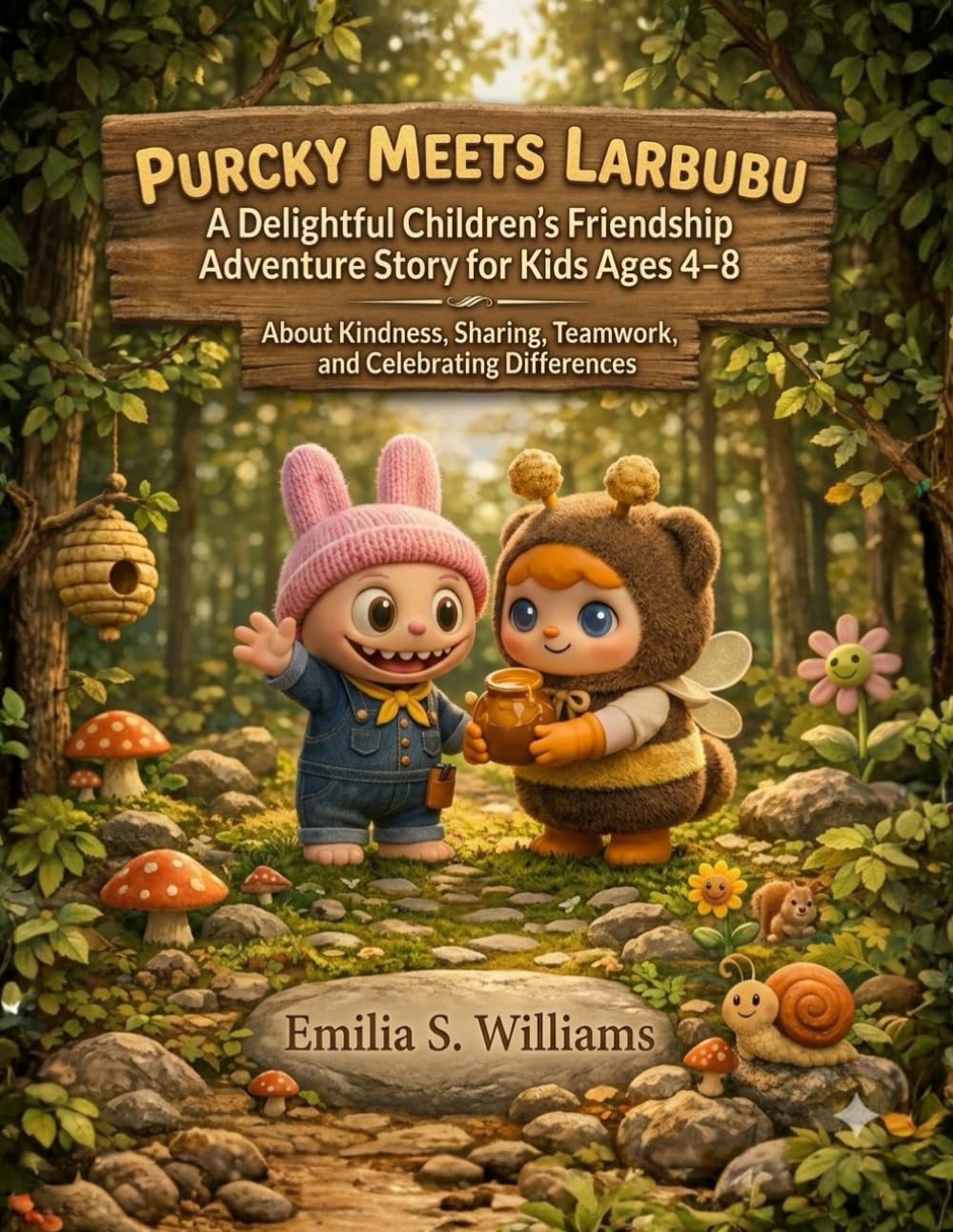 Purcky Meets Larbubu: A Delightful Children's Friendship Adventure Story for Kids Ages 4–8 About Kindness, Sharing, Teamwork, and Celebrating Differences