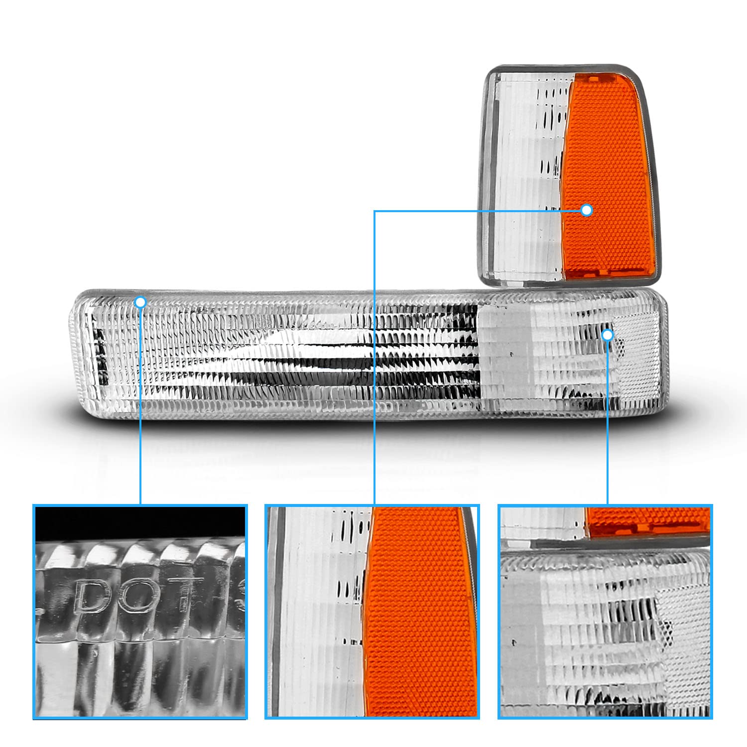 Akr9 　　　SEDAN ALL PURPOSE Big Light iJDMTOY Dual Rear Fender/Bagger Vertical Mount LED Rod Light