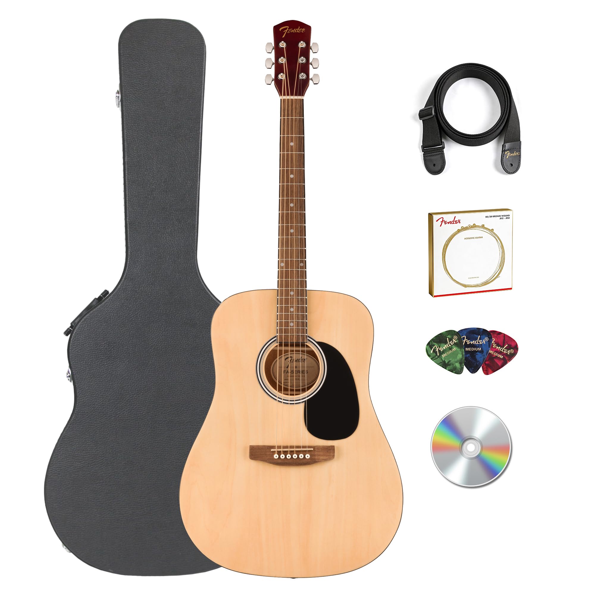 fenderアコースティックギター スプルーストップ(ケース付き) Amazon | Fender Dreadnought アコースティックギター - ハードケース