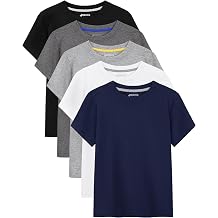 5 Pack Boys Shirts Cotton Short Sleeve T-ShirtsBoys Summer Tops Clothes