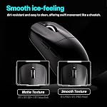 ATK VXE Dragonfly R1 Series Souris de jeu sans fil – ultra-léger (48–55 g), PixArt PAW3395/3395 SE Capteur réglable DPI jusqu'à 26,000 (R1 SE+, Noir)