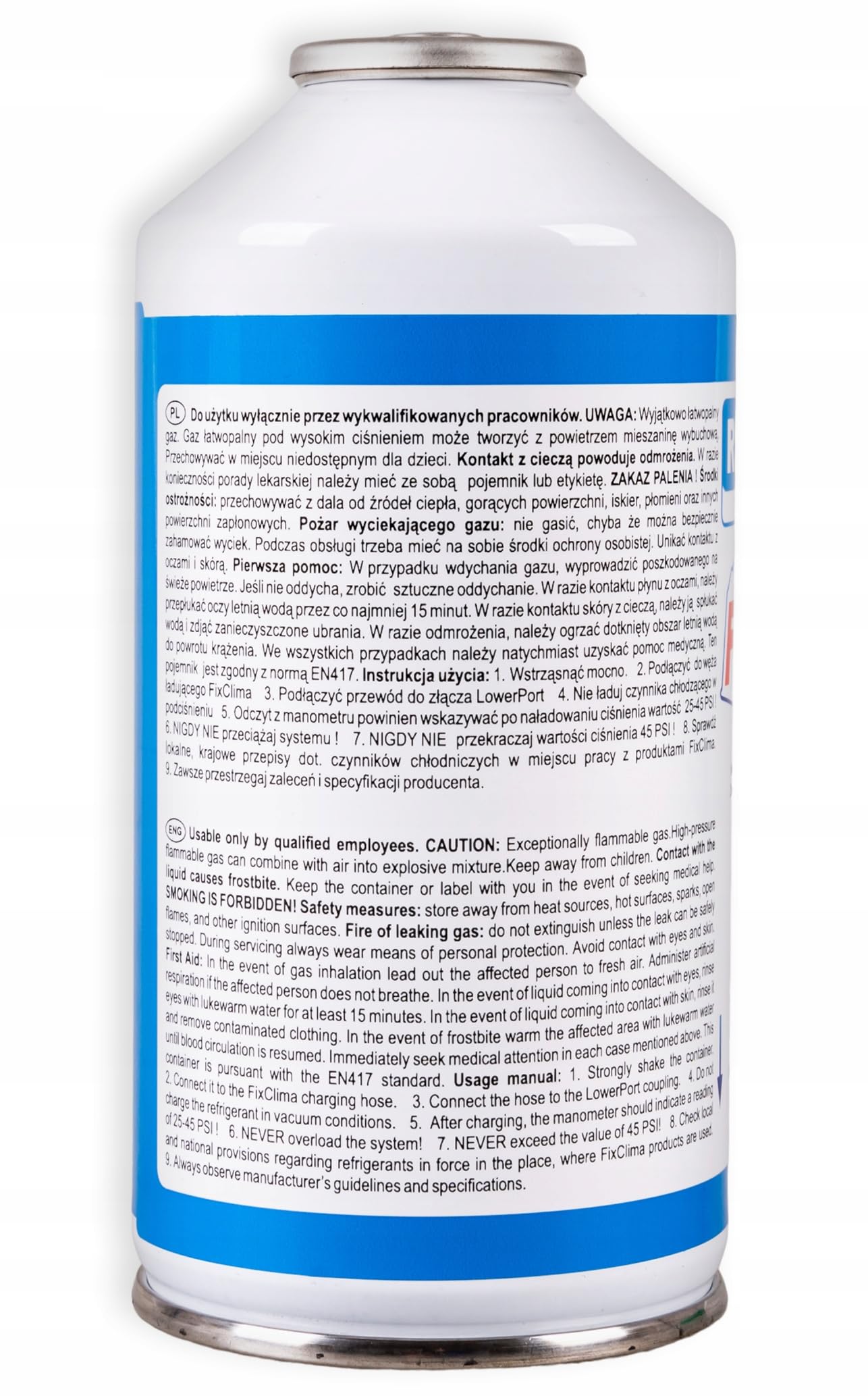 FixClima Klimaanlage Auto Nachfüllset R134a R12 Ersatz – 2x Kältemittel Gas (2x 170g) & Füllschlauch mit Manometer – für Fahrzeuge 1994-2016 – Inkl. Öl & Dichtungsmittel – DIY Klimaservice Set