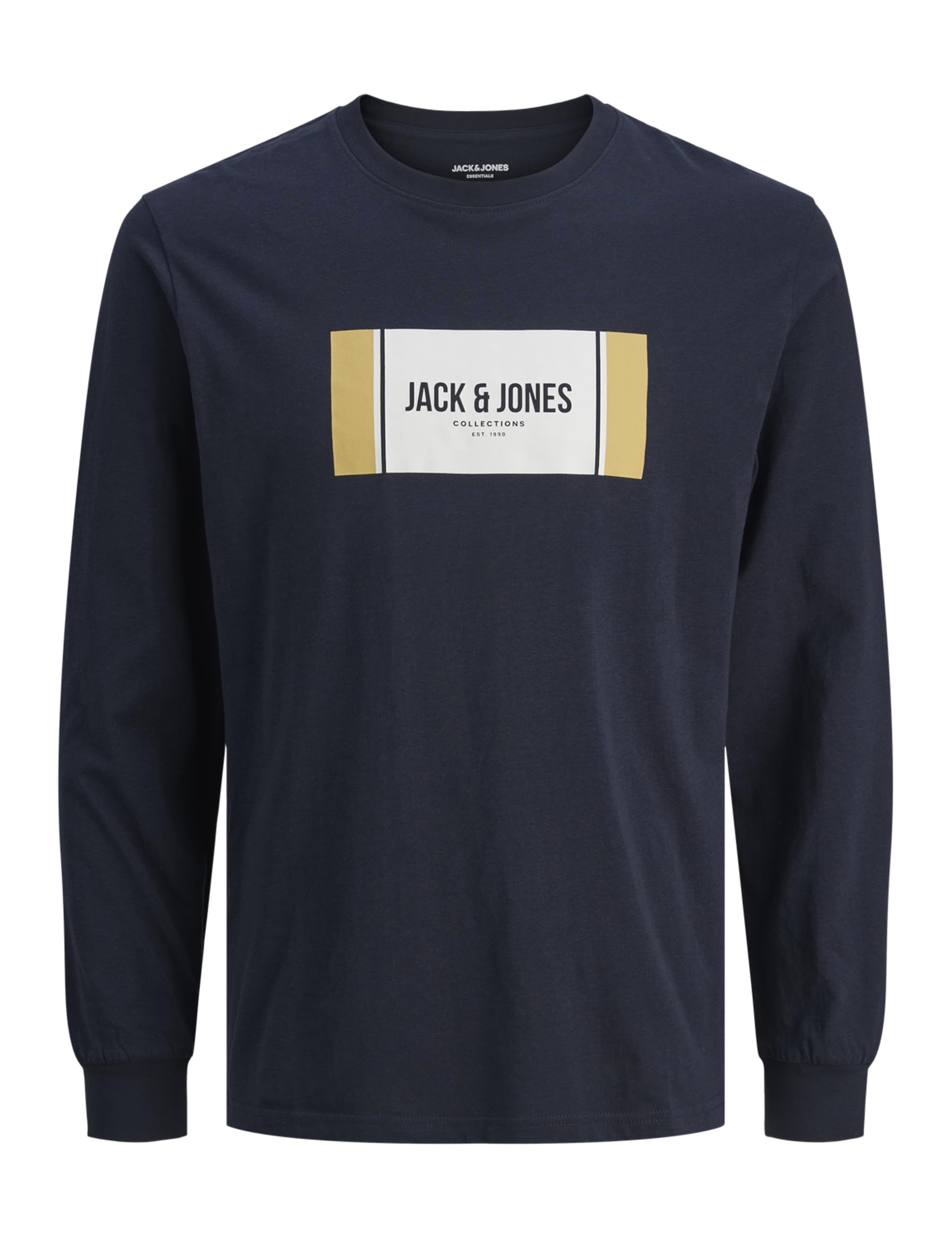 JACK & JONES Jjhayato Tee LS Crew Neck BTS, Sky Captain, S