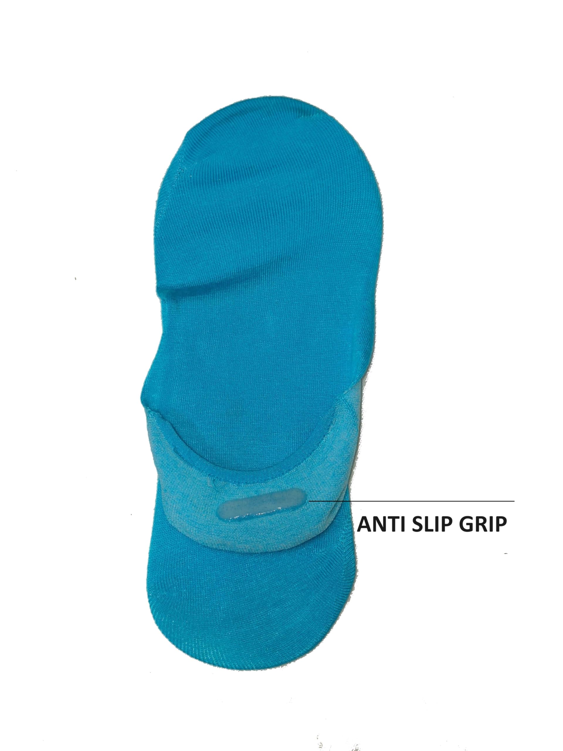 WKLOUYHE No Show Socks Women for Flats Non Slip Invisible Ultra Low Cut Socks For Shoe_Free Size(Multicolour) (No_Show_Cotn_6Pair_Multi) - Image 3 thumbnail