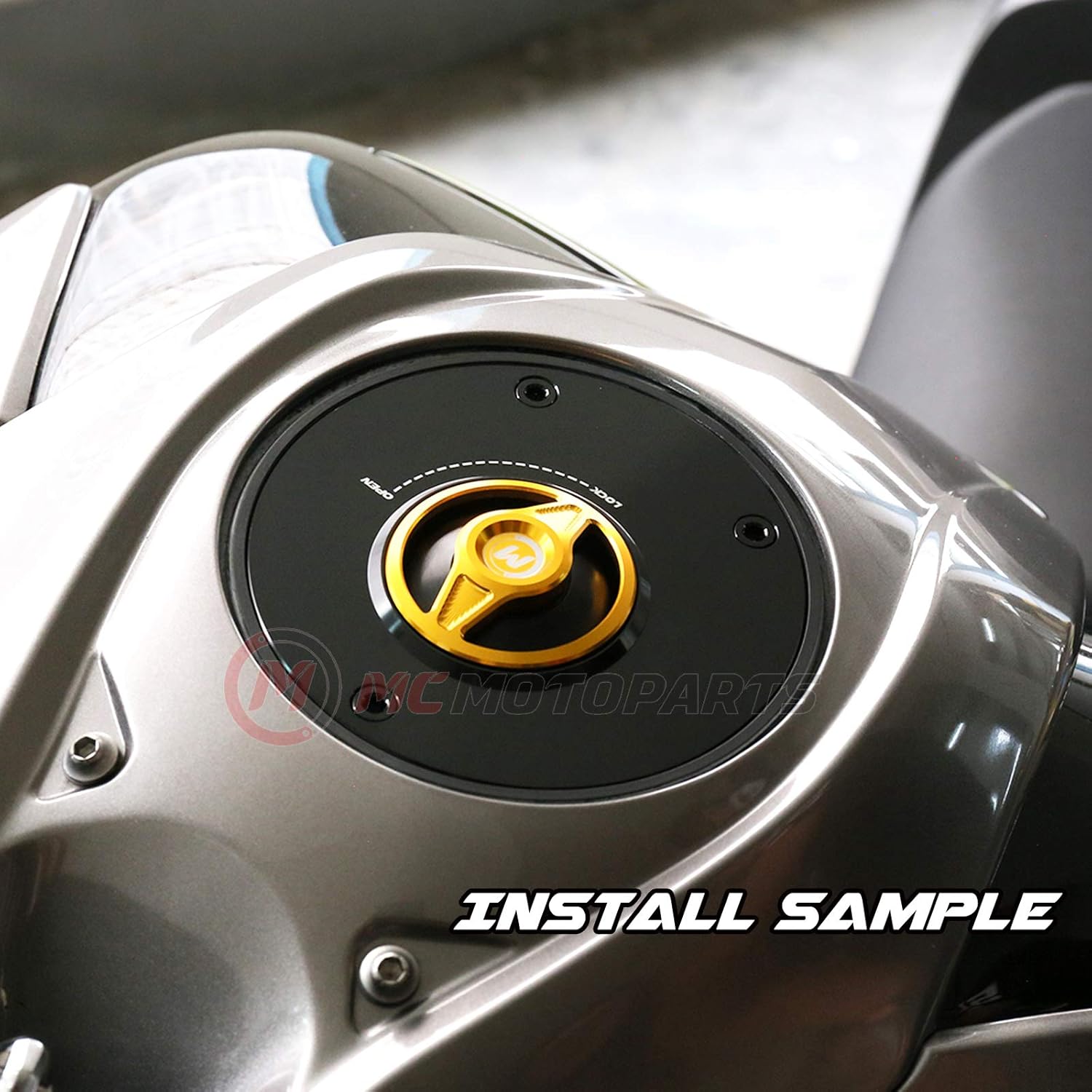 Gold FCV CNC Quick Release Gas Fuel Cap Compatible with Honda CBR1000RR 2004-2013 10 11 12 CBR600RR 03-18 14 15 16 CBR600F CBR600F4 91-08 04 05 06 07