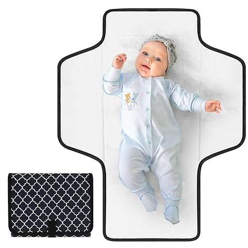 Miniatura 9 de Accmor Cambiador de pañales portátil, cambiador de bebé impermeable, almohadillas de cambio de pañales plegables para bebé Arrow