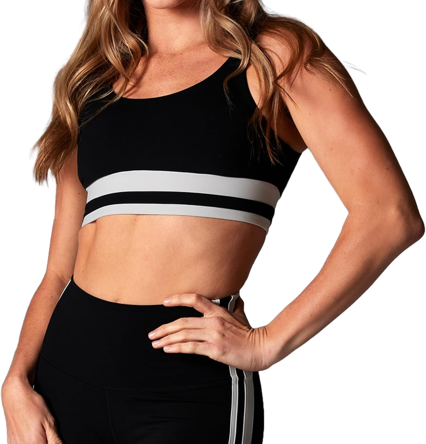 TAVI NOIR Empower Low Impact Sports Bra for Women – Breathable, Sweat-Wicking Workout Gym Yoga Sports Bra with Removable Pads
