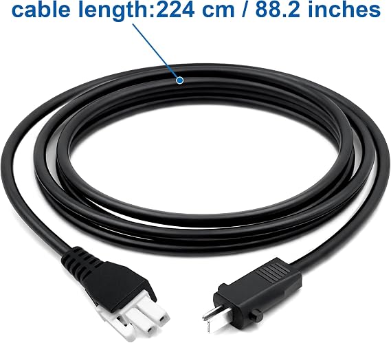 Adjustable Bed Base Input Power Cord Cable Prong Replacement