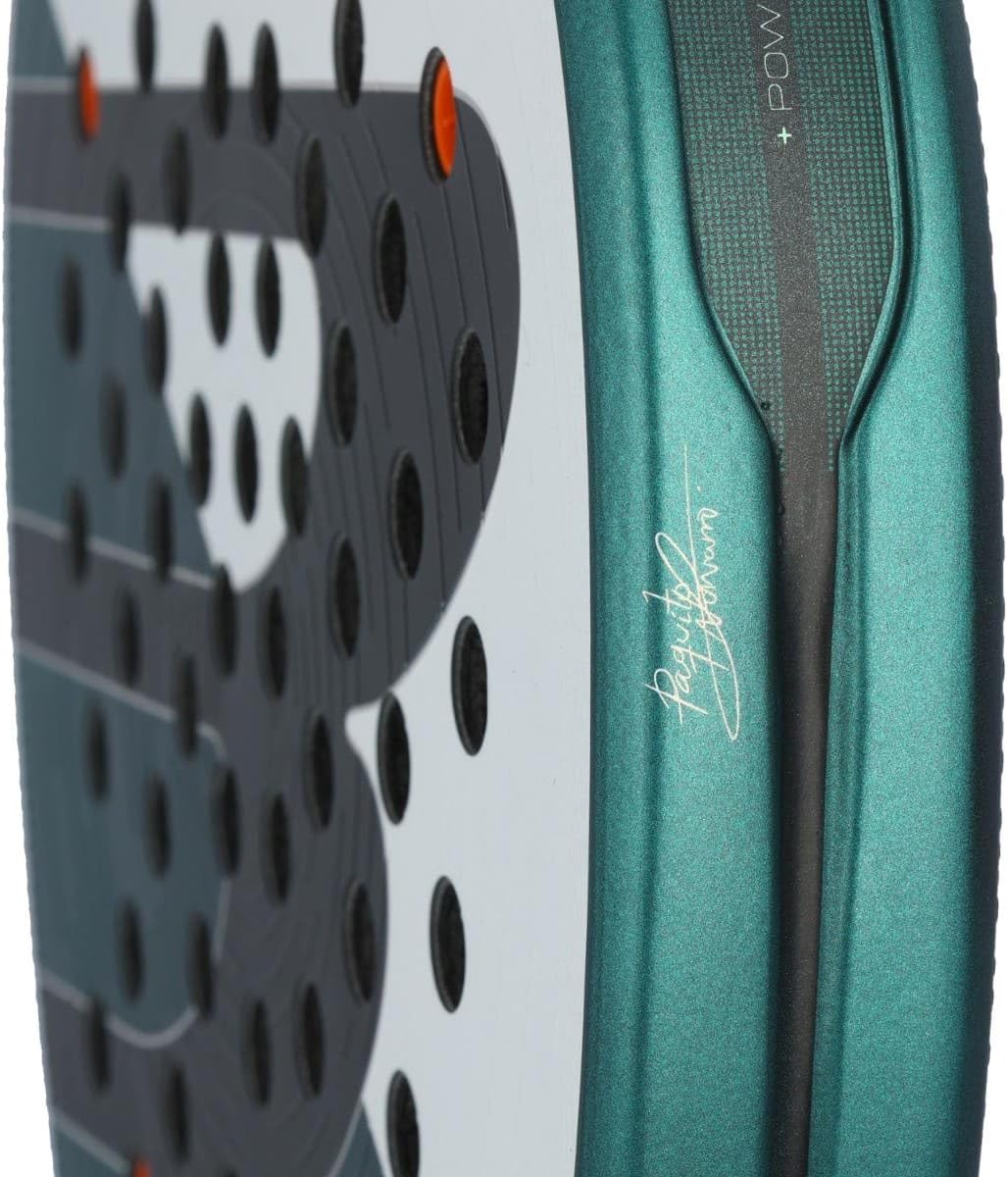 BULLPADEL Padel Racket HACK 04 Paquito Navarro | Professional Diamond Shape Pala Padel | TriCarbon 3D & MultiEva Core | Total Channel Aerodynamics & TriCore Stability| Power & Control Smart Holes