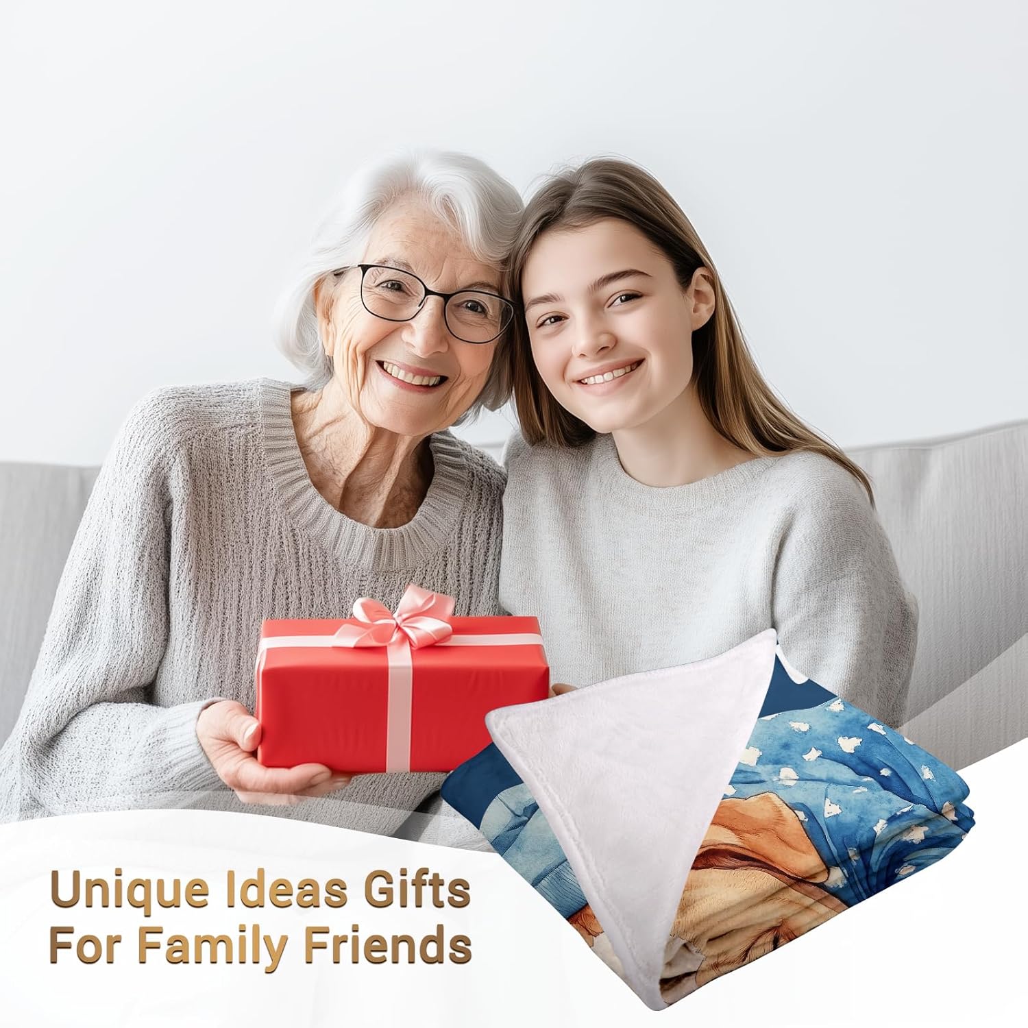 Jekeno Funny Dog Dad Gifts from Son Daughter, Daddy Happy Birthday Fathers Day from Mom, Dad is Official Nap Blanket 50"x60" Soft Plush Bulldog Print Throw Decor Home Couch Sofa Bed - Image 3