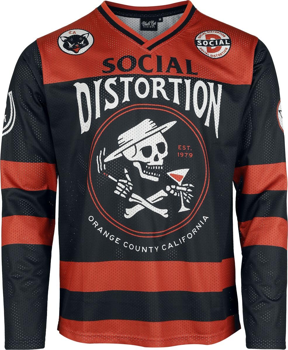 Social Distortion Hockey Jersey Homme Jersey multicolore Large
