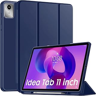 Robustrion Case Cover for Lenovo Idea Tab Cover 11" with [Pencil Holder], Trifold Flip Cover Case for Lenovo Idea Tab Cover 11" [Auto Sleep Wake Support] - Navy-picture-17