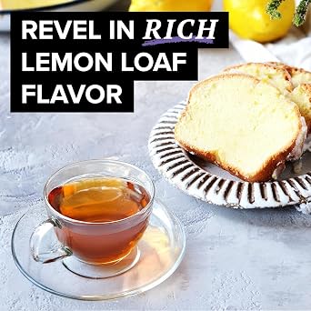 TAZO Glazed Lemon Loaf Herbal Tea Bags, Dessert Delights Collection, Caffeine-Free, Aromatic Lemon & Vanilla Blend, 45 Tea Bags Total (15 ct Pack of 3)