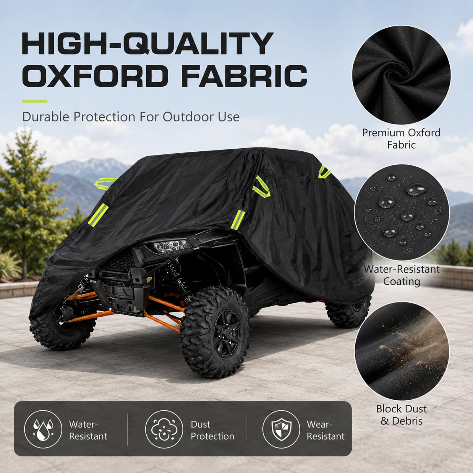 Funda UTV para Massimo Warrior 1000 MXU 2020-2024 | Impermeable Protección Exterior Para Todo Clima Vehículos Off Road