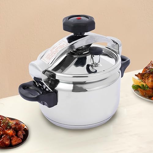 Miniatura 6 de Mini ollas a presión de 3 litros, recipientes a presión de acero inoxidable 304, con válvulas de escape, adecuadas para todos los tipos de