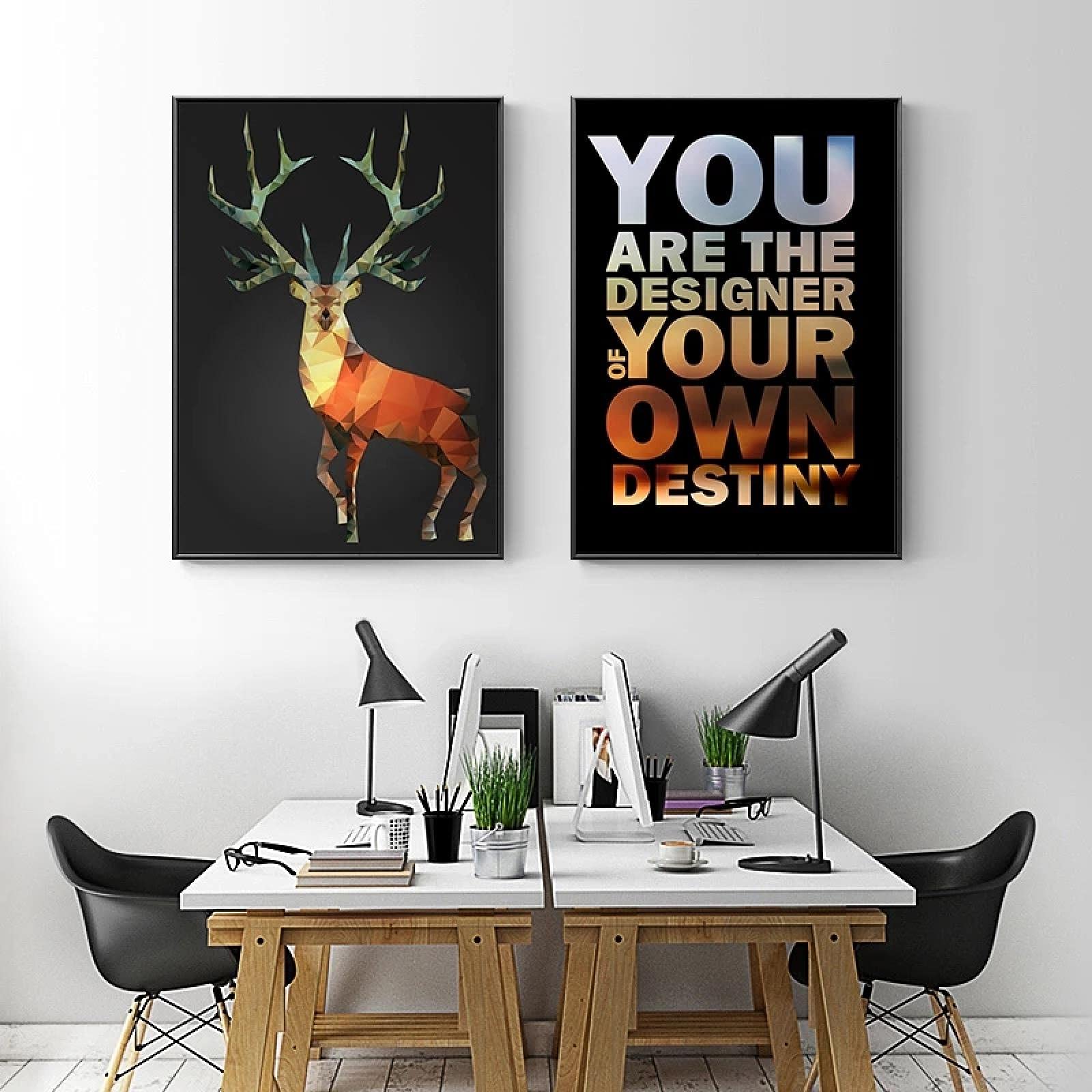 Image de cerf abstraite moderne pour salon chic et épuré - 8