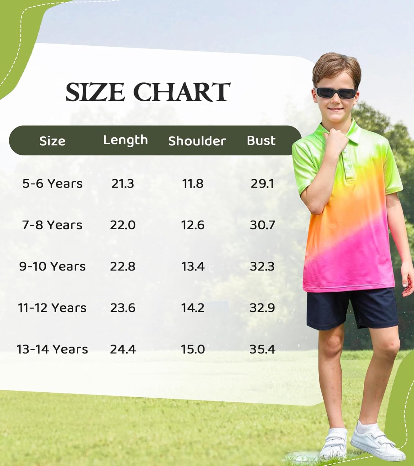 uideazone Boys Polo Shirts Dry Fit Performance Golf Short Sleeve Casual School Uniform Size 5-14 - Image 6