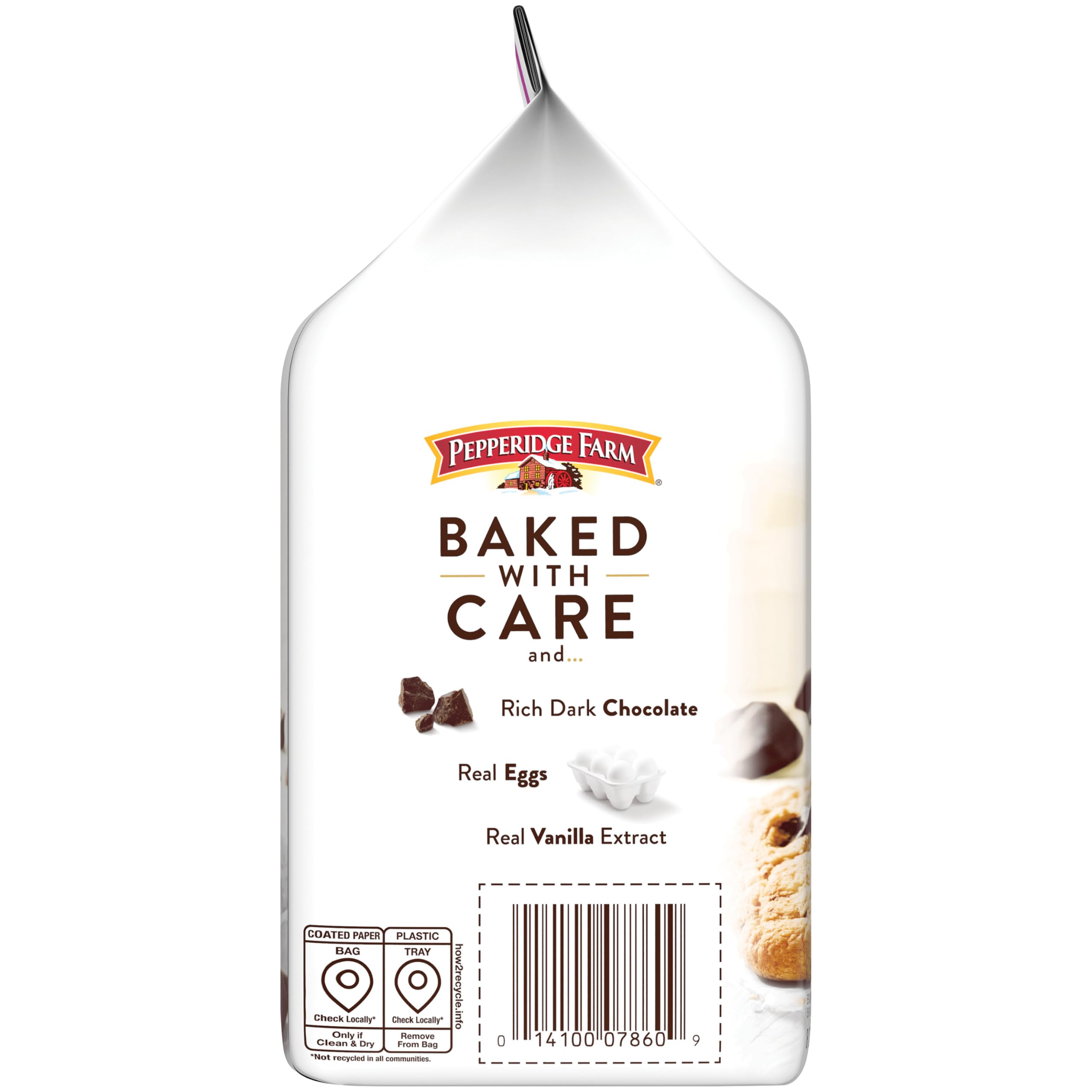 Pepperidge Farm Cookies Nantucket Crispy Double Dark Chocolate Chunk Cookies, 220 ml Beutel (8 Kekse)