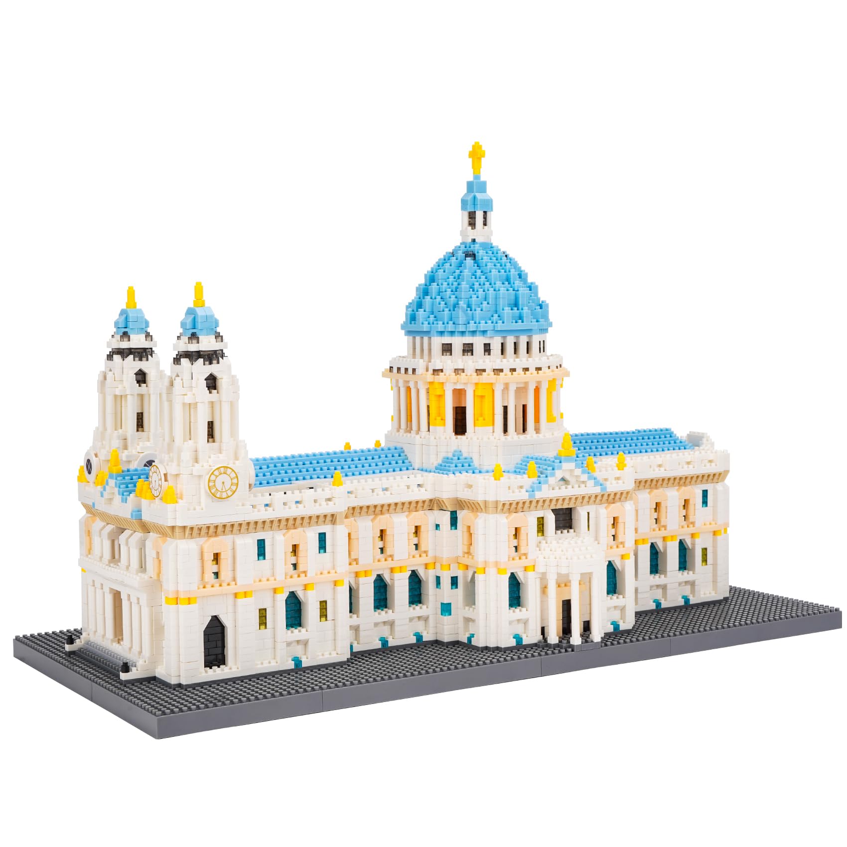 LULUFUN Kit de Bloques de construcción Modelo de la Catedral de St. Paul, Mini Bloque de Arquitectura Famosa, Juegos de Modelos de colección, Regalos de Juguetes para niños y Adultos 7053 Piezas
