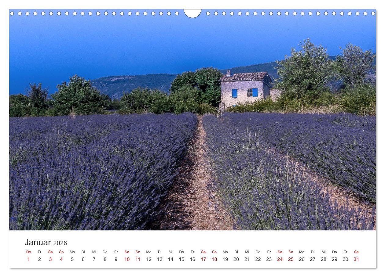 Impressionen der Provence (Wandkalender 2026 DIN A3 quer), CALVENDO Monatskalender: Ein Spaziergang durch die Farben der Provence