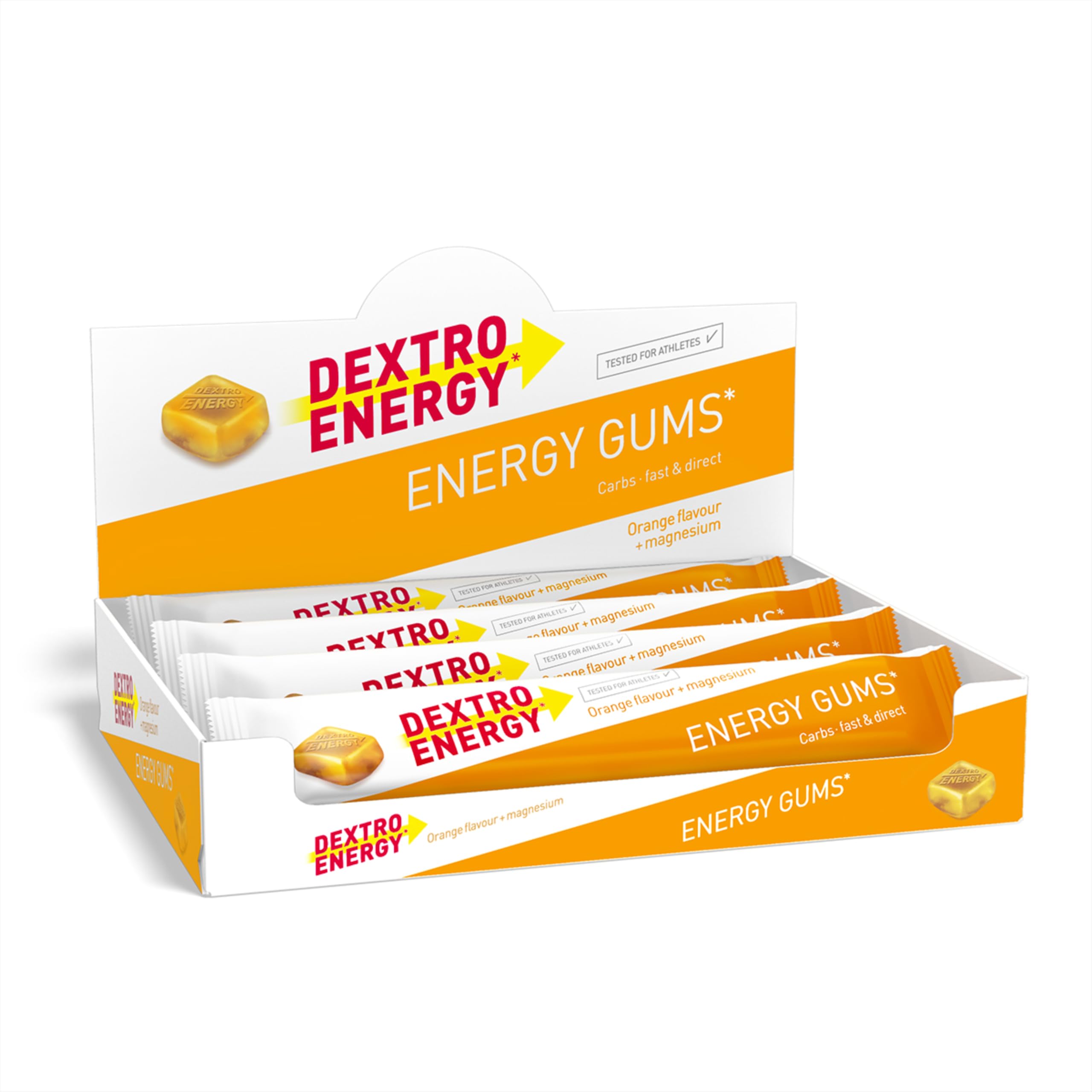 Dextro Energy Orange Energy Gums With Magnesium 8 x 45g