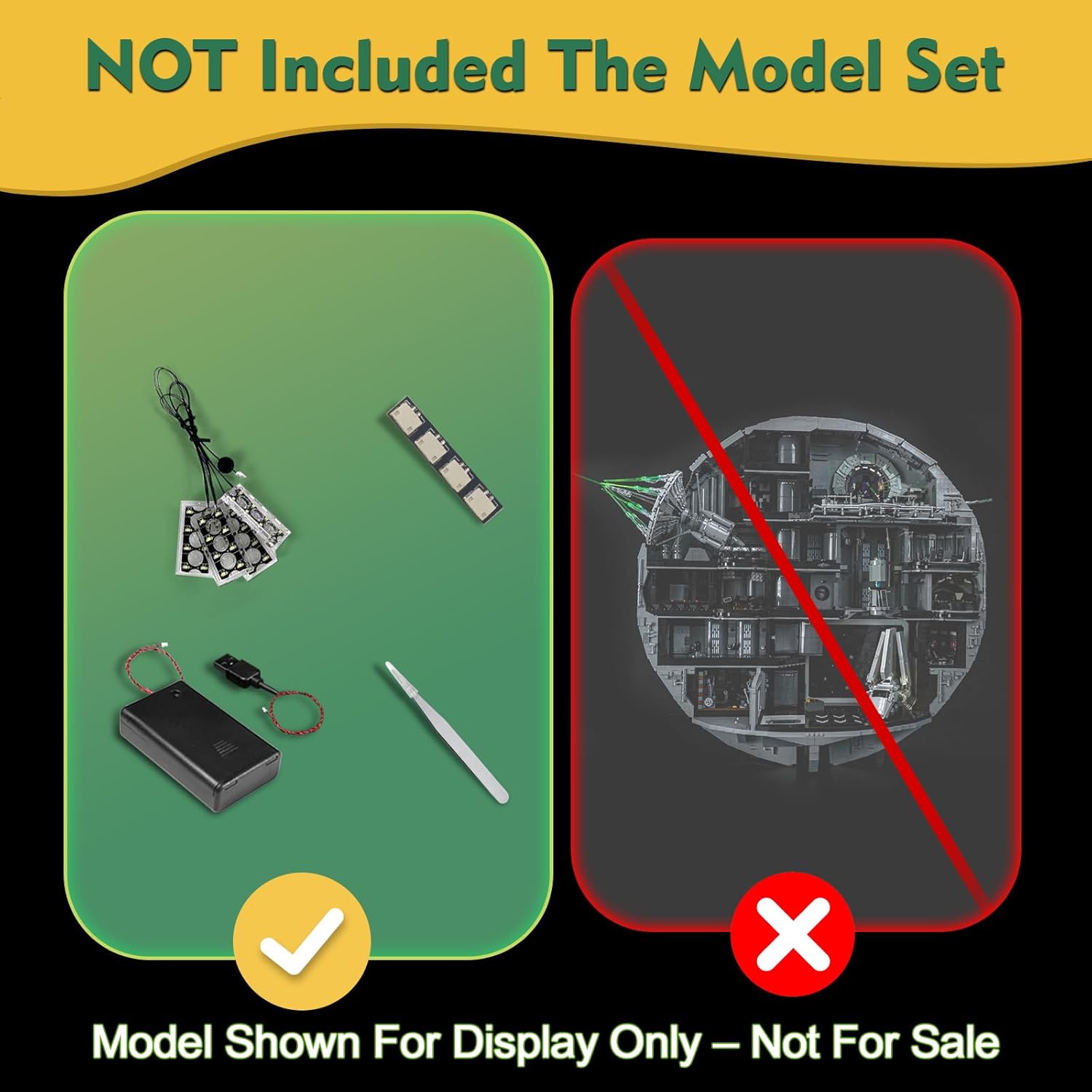 Light kit Compatible with Lego 75419 Death Star - No Model Only Light, LED Lighting Accessories Compatible with Lego 75419 (Standard Version)