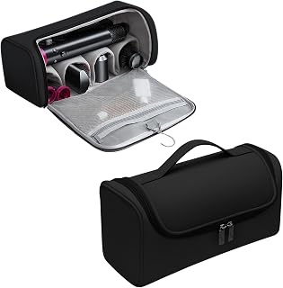 Gowloz Hair Styling Tools Organizer Bag – Heat Resistant Travel Storage Case with Hanging Hook | Large Capacity Hair Drye... Price In India