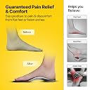 Frido Semi Rigid Arch Support Insole for Flat Feet | Relieves Feet Pain | Plantar Fasciitis & Heel Spurs | Orthotic Inserts for Stability | Trimmable Shoe Inserts | Small (3-5 UK) Set of 2 gallery image