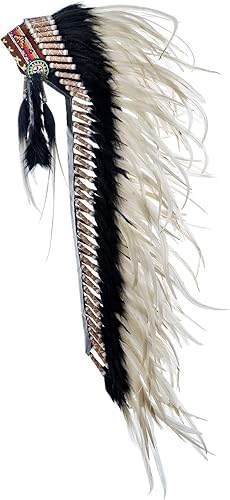 Novum Crafts Tocado de plumas Inspirado en indios nativos americanos Elige color
