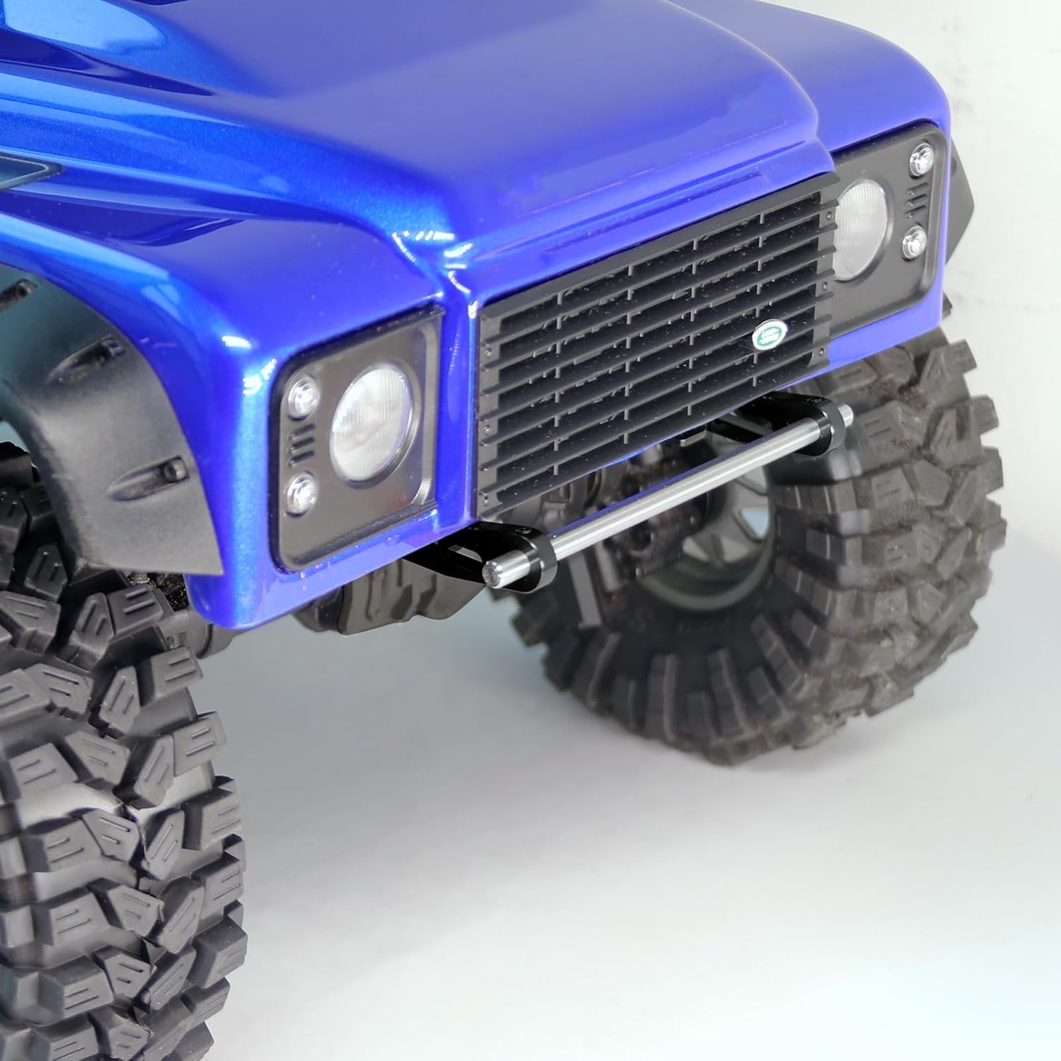 OGRC Adjustable 1/10 RC Bumper Mount Aluminum Alloy Front & Rear Bumper for TRX4 TRX6 Axial SCX10 Element Enduro Gen7 Gen8 1/10 RC Crawler Car (Black)
