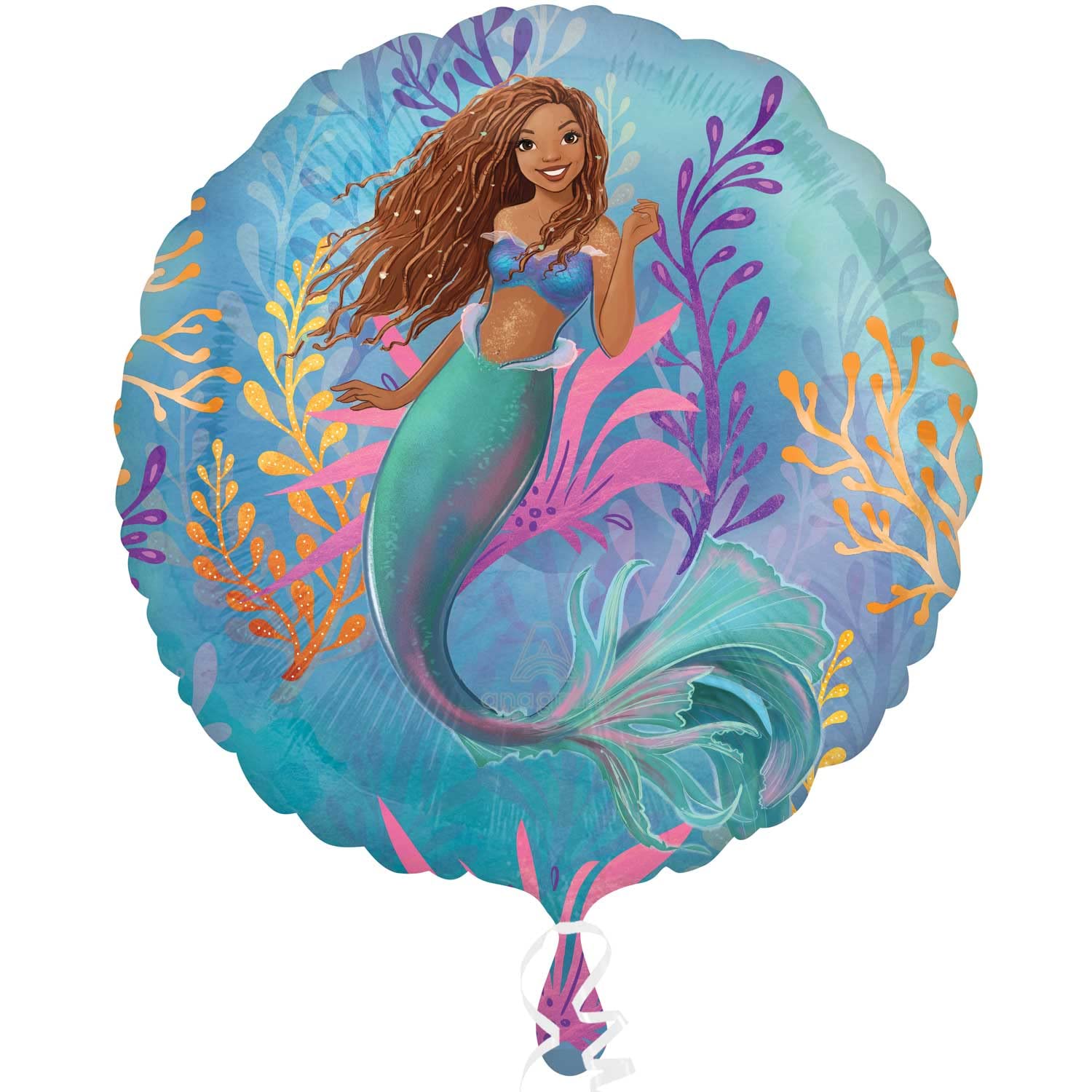 Amscan 4552601 - Little Mermaid Live Action Movie Jumbo Foil Balloon - 28", Large