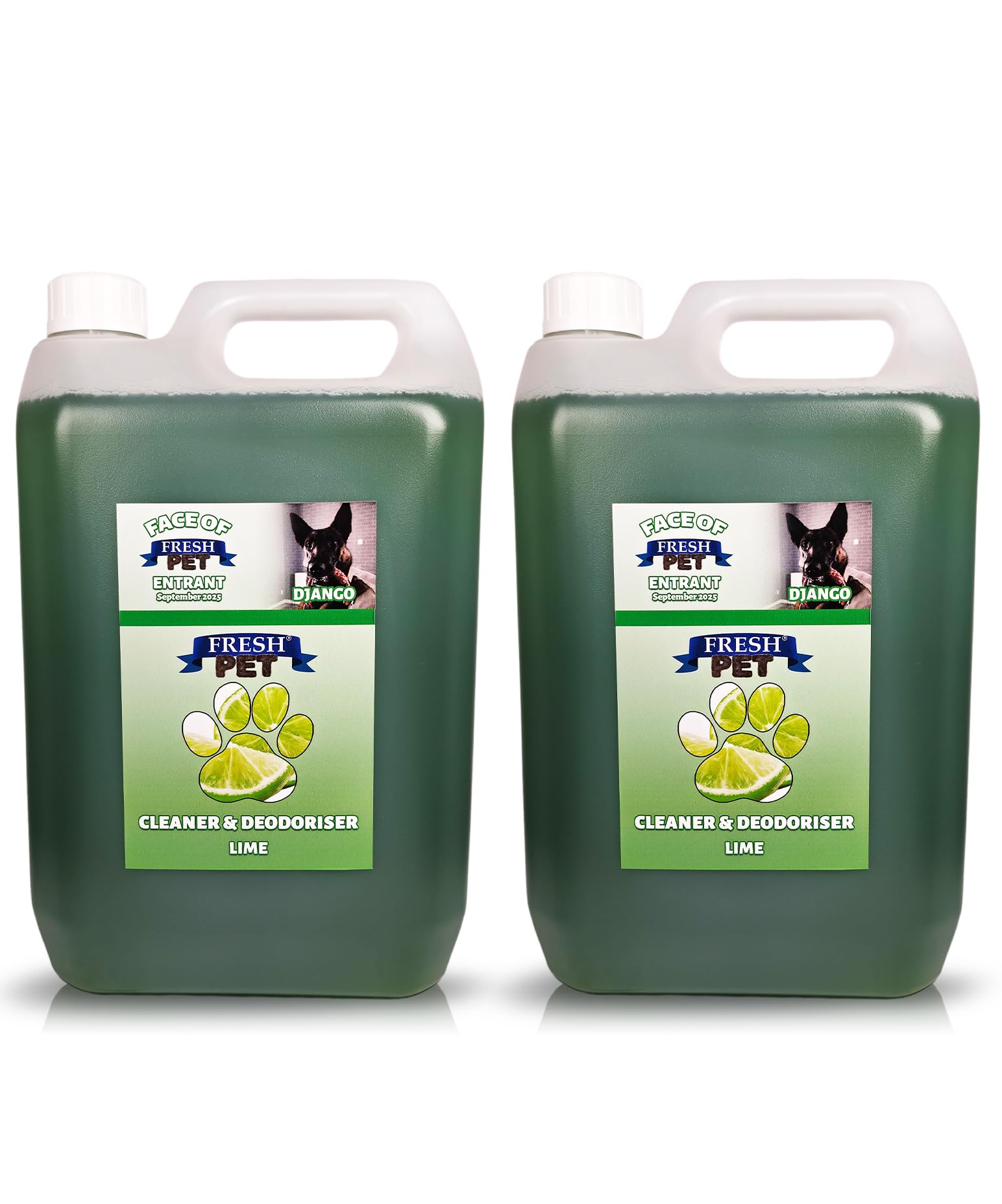 FRESH PET URINE SMELL ODOUR REMOVER 2 x 5L - TRADE Chem (LIME)