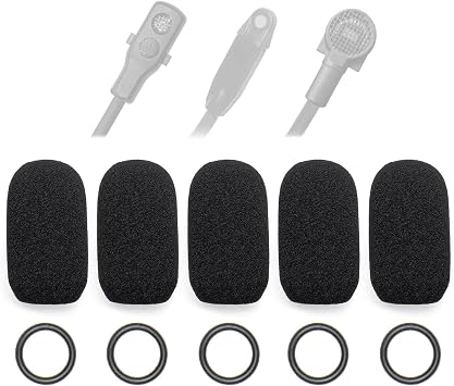 5-Pack Mic Cover Compatible with Bose A30 A20 A10, ProFlight Series 2, Aviation Headsets Microphone Mic Foam Muff Covers Windscreen Pop Filter