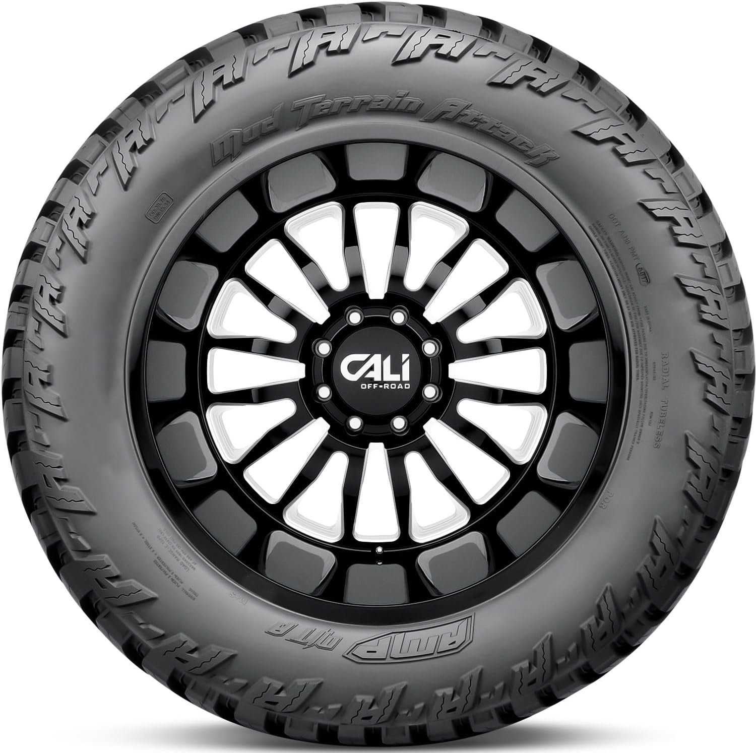 AMP Terrain Attack M/T A LT35/13.50R24 118 Q,Black Side Wall