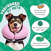 Vista 61 de BENCMATE - Collar inflable protector para perros y gatos, suave collar de recuperación para mascotas, no bloquea la visión (L, bandera)