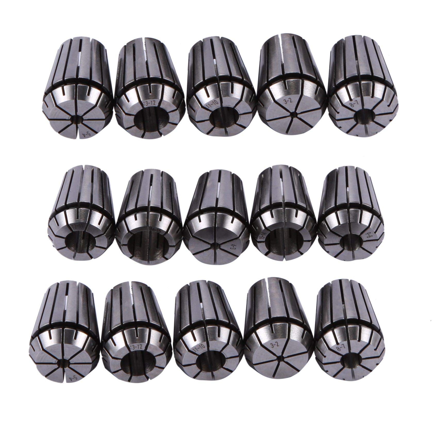 Lot de 15 pinces de serrage ER25 - Pour fraisage et moteurs à - 2 mm - 16 mm
