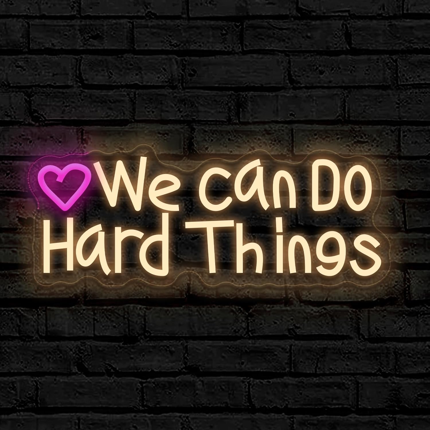IM SO GLAD YOURE HERE Neon Sign Today for Wedding Birthday Girl Party Wall Decor, Dimmable, USB Powered, Pink Sun and Pink Heart Motivational Gift for Women