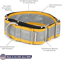 Vista 18 de If It Barks - Collar Martingala reflectante de 1.5 pulgadas con hebilla a presión rápida para perros - Ajustable - Fabricado en Estados Unidos