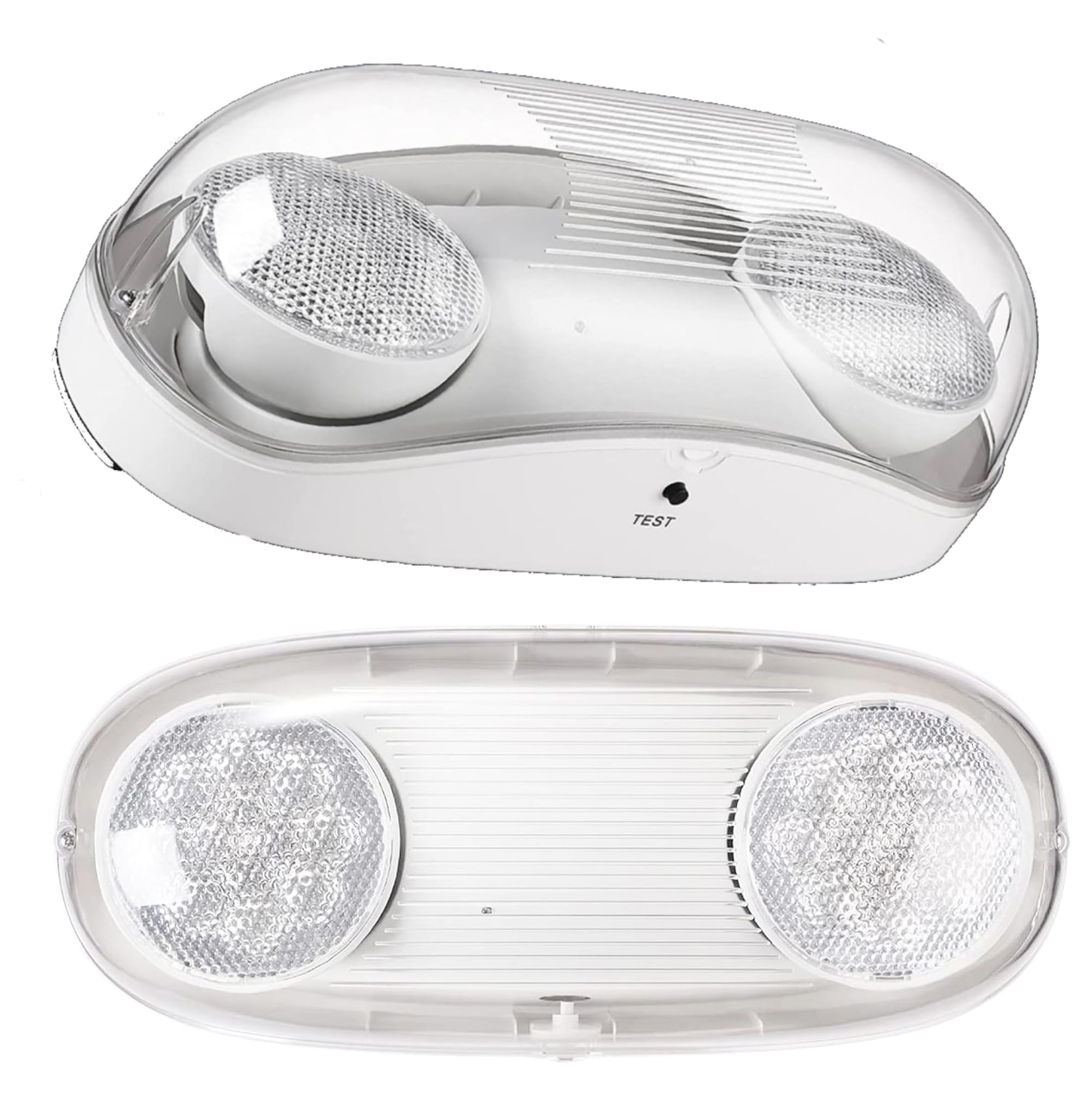 KASTLITE LED Wet Rated Emergency Lights - Commercial Emergency Lights for Power Outages - Adjustable 2-Head Flood Lamps