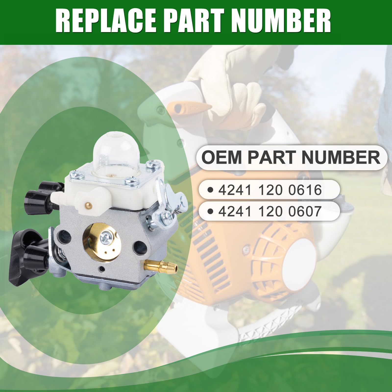 Carburateur 4241 120 0616, 4241 120 0607, 4241 120 0600 pour souffleur à feuilles Stihl BG86, BG86C, BG86Z, SH86. Filtre à air de rechange pour souffleur Zama C1M-S261C et C1M-S261B.