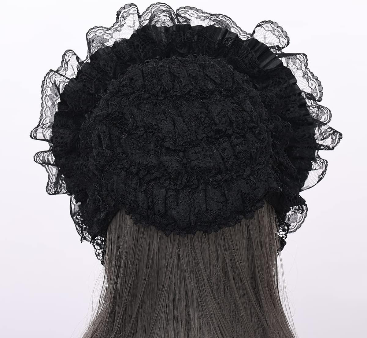 COSDREAMER Girls Women Victorian Bonnets Lace Flowers Tea Party Hats