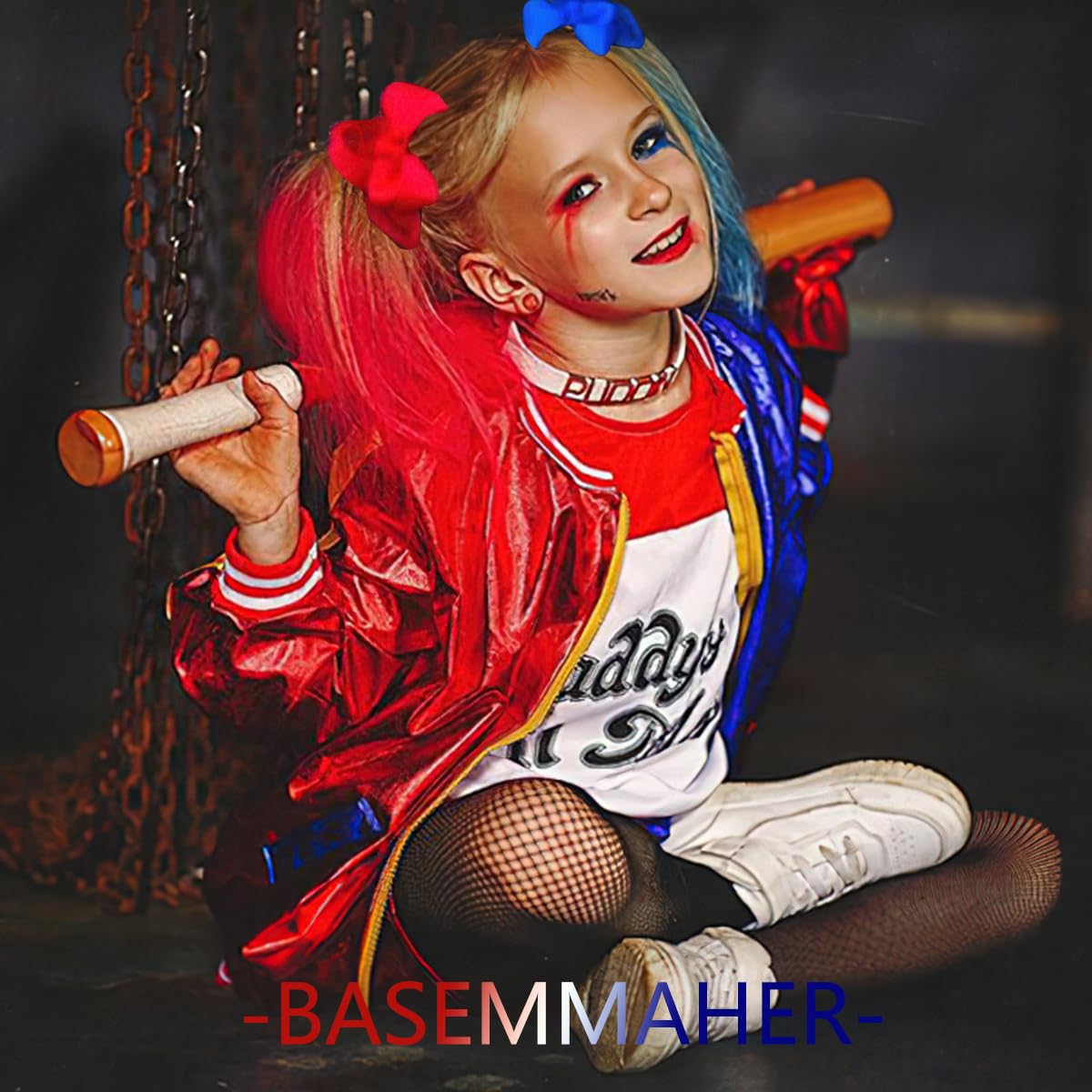 4Pcs Red Blue Ribbon Hair Bows Clips for Girls Independence Day Bow Ties Hairpins Clown Hair Bows Alligator Clips Hair Barrettes Accessories for Kids 4th of July Birthday Party Headpiece - Image 3