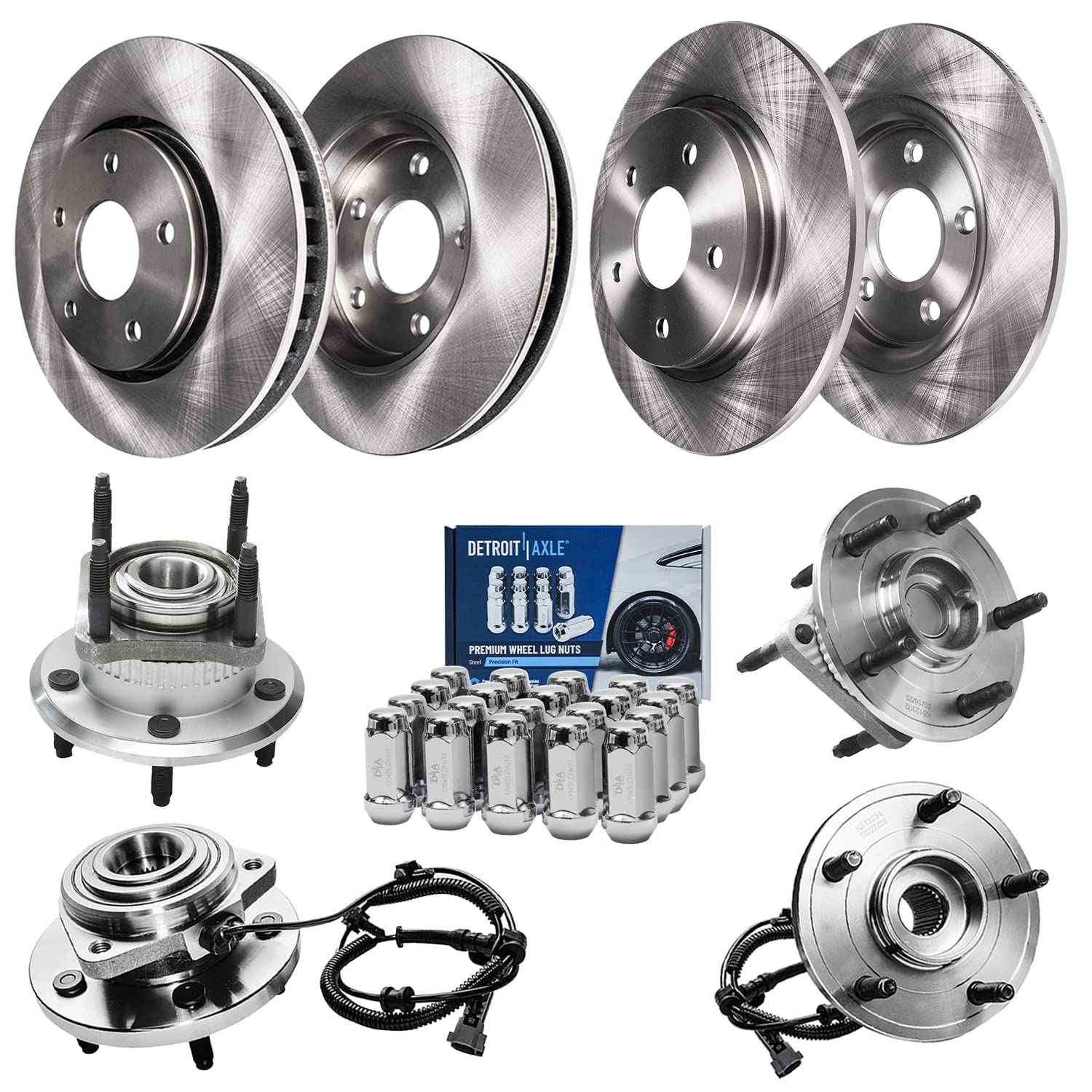 Detroit Axle - Brake Kit for 05-10 Jeep Grand Cherokee Commander