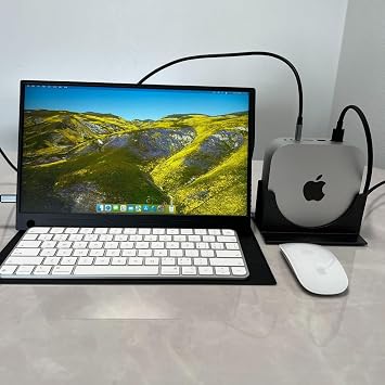 Mac mini Stand Vertical Laptop Holder Desk Mount - Fit for Mac mini M4 | Integrated molding, Metallic Paint